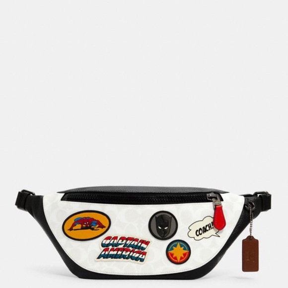 FINAL SALE! COACH MARVEL Belt Bag Patch Spiderman - Picture 14 of 16